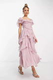 Davina | Ruffled Maxi Dress