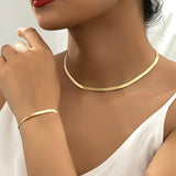 VINTAGE SNAKE CHAIN NECKLACE SET