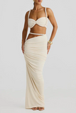 Amani | Cutout Ruched Maxi Set