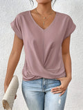 Maya | Twist Front V-Neck Top