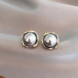 SOPHISTICATED BLACK PEARL EARRINGS